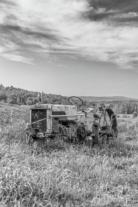 Vermont Poster featuring the photograph Vintage Case Tractor Montpelier Vermont by Edward Fielding