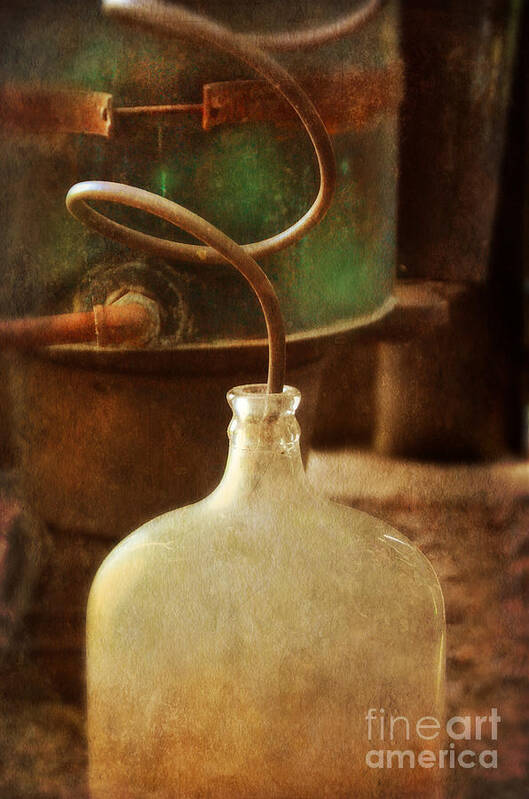 Still Poster featuring the photograph Vintage Moonshine Still by Jill Battaglia