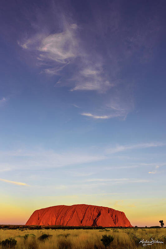 Uluru Poster featuring the photograph W H I S P E R by Andrew Dickman