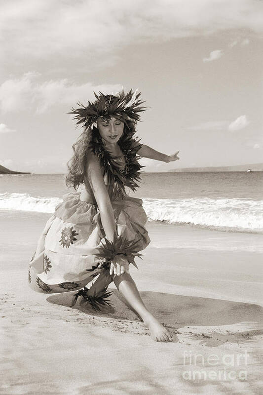 Active Poster featuring the photograph Wahine Hula by Himani - Printscapes