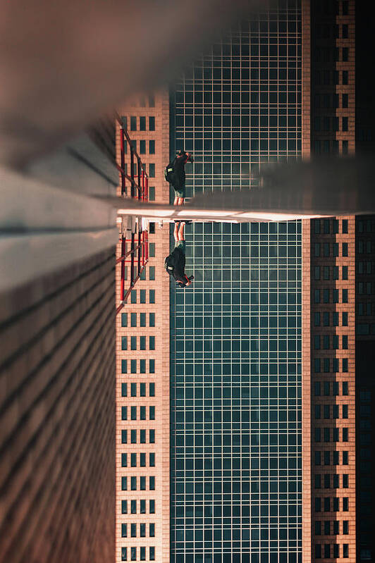 Walking Poster featuring the photograph Walking on Clouds by Peter Hull