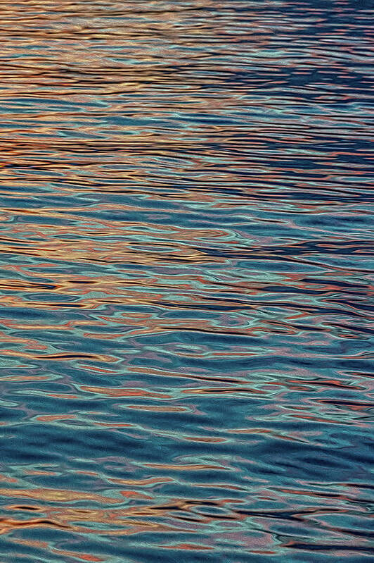 Abstract Poster featuring the photograph Water abstract 2 by Gary Felton