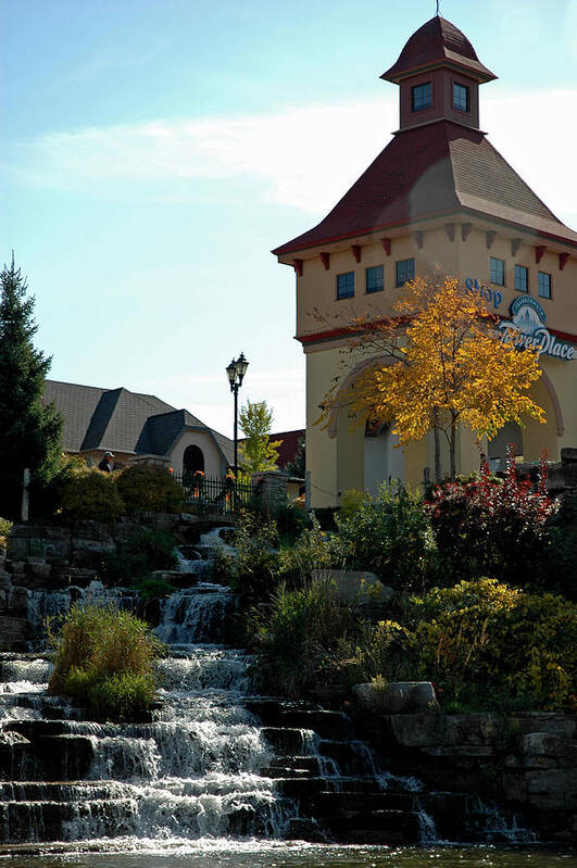 Usa Poster featuring the photograph Waterfall Frankenmuth Mich by LeeAnn McLaneGoetz McLaneGoetzStudioLLCcom