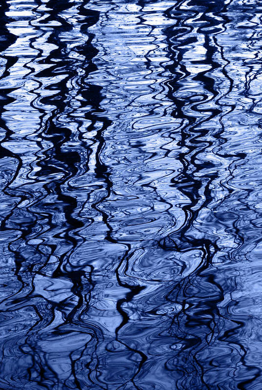 Water Poster featuring the photograph Wherever You Will Go - Blue by Richard Andrews