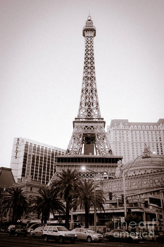 Las Vegas Poster featuring the photograph Wild West Eiffel Tower by Andy Smy