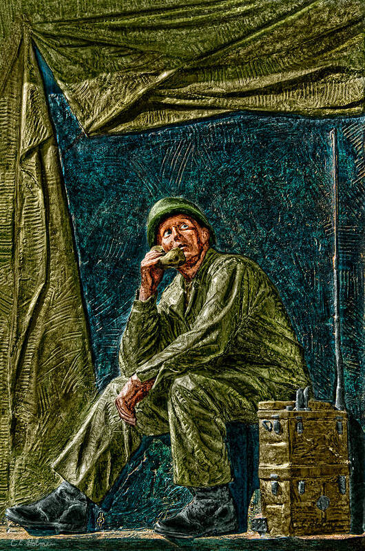 National Wwii Memorial Poster featuring the photograph WWII Radioman by Christopher Holmes