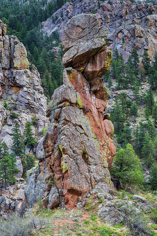 Colorado Poster featuring the photograph Yogi Bear Rock Formation by James BO Insogna