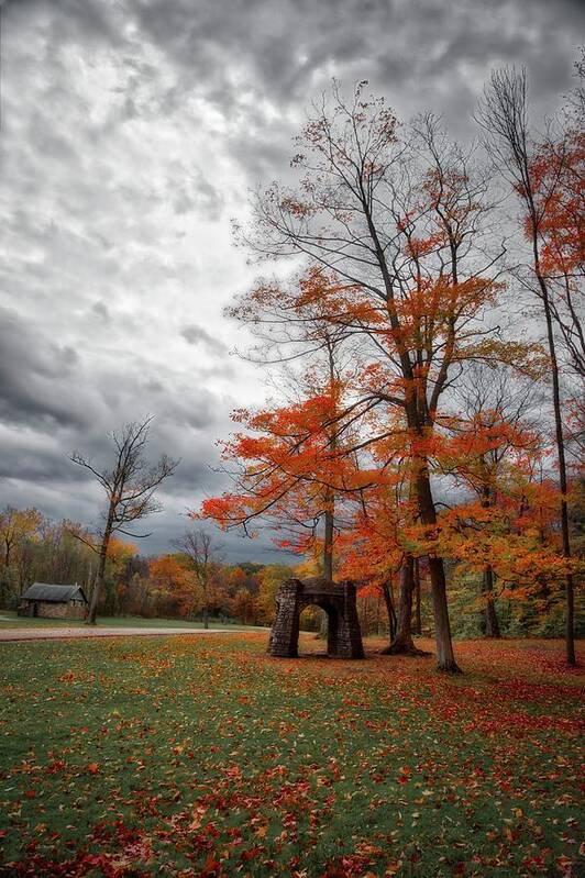 Chestnut Ridge County Park Poster featuring the photograph An Autumn Day At Chestnut Ridge Park #1 by Guy Whiteley