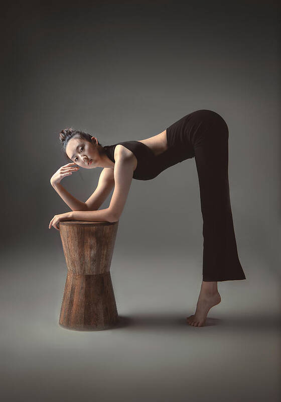 Dance Poster featuring the photograph Bending Down #1 by Catherine W.