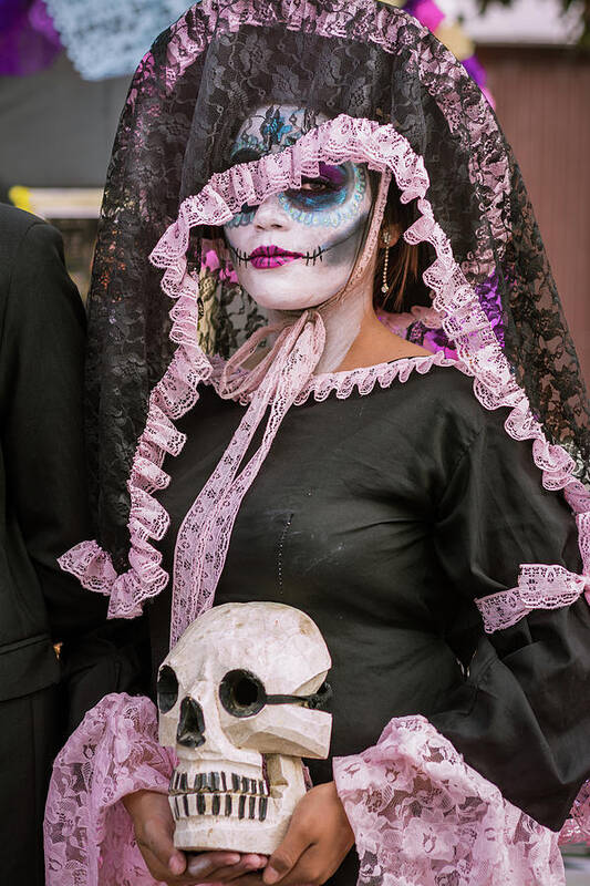 Day Of The Dead Poster featuring the photograph Catrina on Day of the Dead #1 by Dane Strom