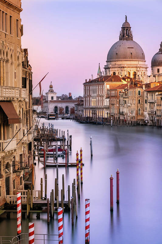 Basilica Poster featuring the photograph Evening light in Venice #2 by Sue Leonard