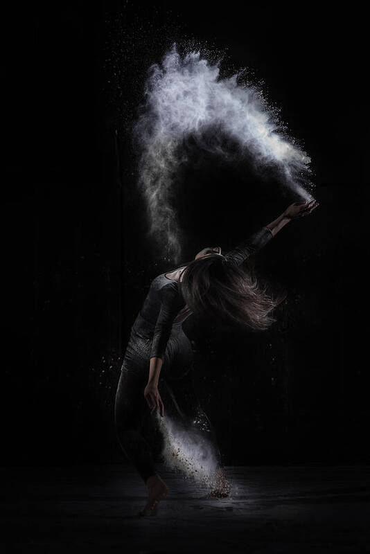 Dancer Poster featuring the photograph Flour Dance. #1 by Cesare Sent