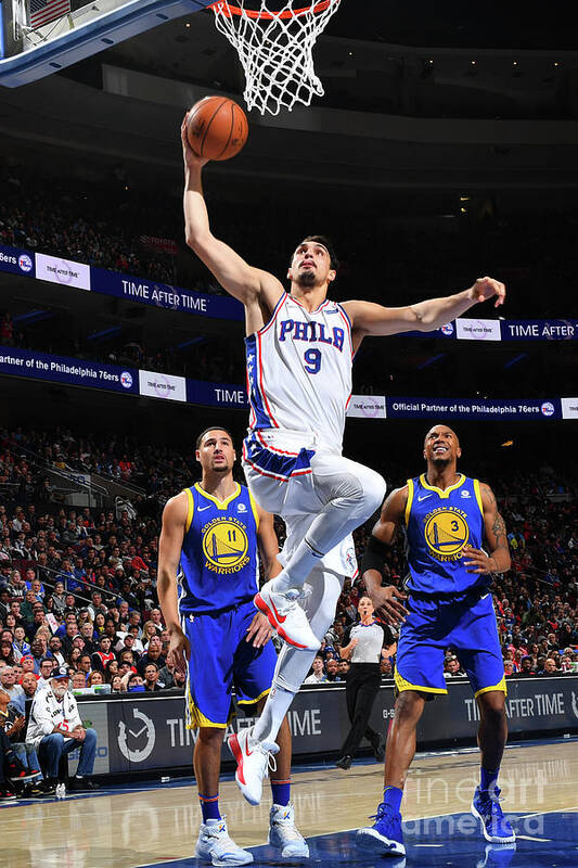 Dario Saric Poster featuring the photograph Golden State Warriors V Philadelphia #1 by Jesse D. Garrabrant