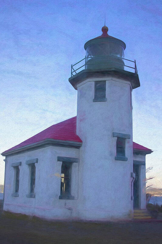 Point Robinson Poster featuring the photograph Point Robinson Lighthouse #1 by Cathy Anderson