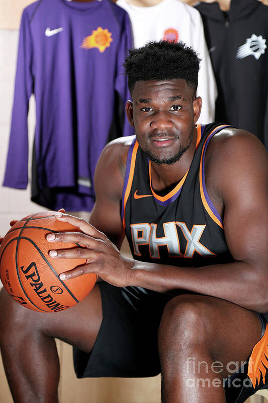 Deandre Ayton Poster featuring the photograph 2018 Nba Rookie Photo Shoot by Nathaniel S. Butler