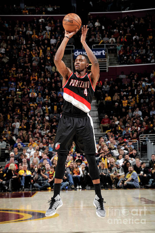 Maurice Harkless Poster featuring the photograph Portland Trail Blazers V Cleveland #11 by David Liam Kyle