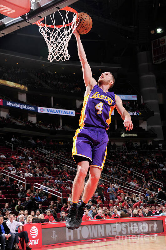 Marcelo Huertas Poster featuring the photograph Los Angeles Lakers V Houston Rockets #12 by Bill Baptist