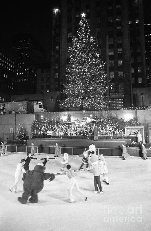 Holiday Poster featuring the photograph Christmas Tree At Rockefeller Center #15 by Bettmann