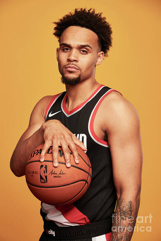 Gary Trent Jr Poster featuring the photograph 2018 Nba Rookie Photo Shoot #150 by Jennifer Pottheiser