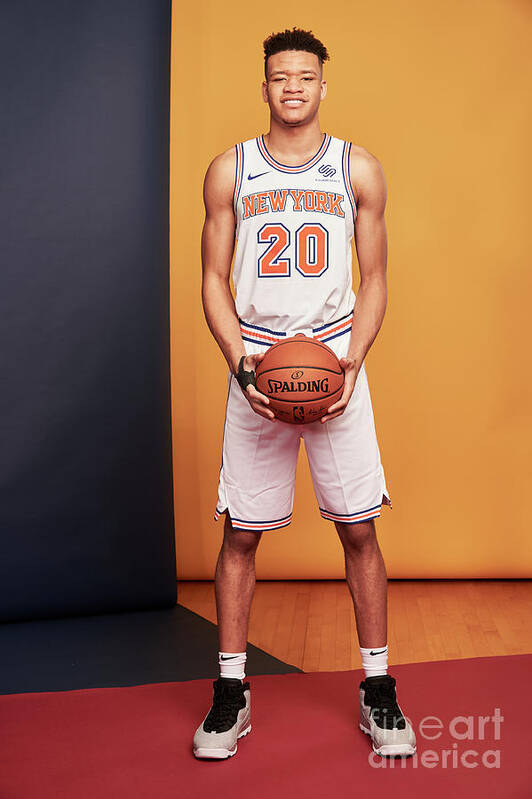 Kevin Knox Poster featuring the photograph 2018 Nba Rookie Photo Shoot #188 by Jennifer Pottheiser
