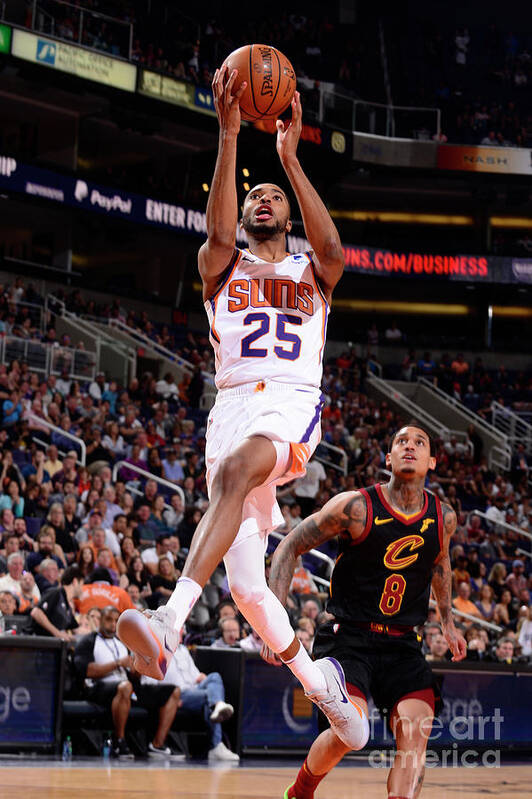 Mikal Bridges Poster featuring the photograph Cleveland Cavaliers V Phoenix Suns #2 by Barry Gossage