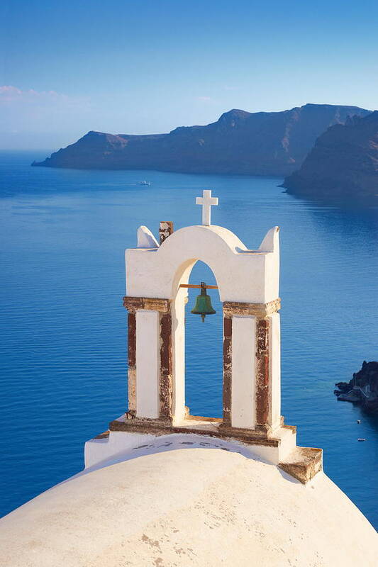 Landscape Poster featuring the photograph Oia Town, Santorini Island, Greece #2 by Jan Wlodarczyk