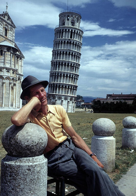 Leaning Poster featuring the photograph Pisa Italy #2 by Michael Ochs Archives