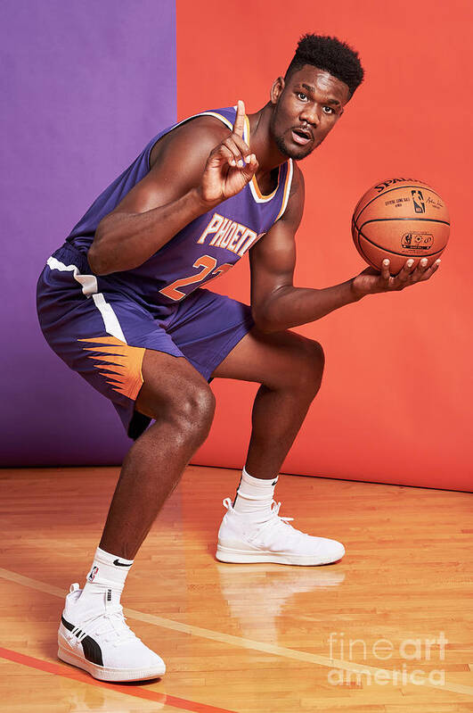 Deandre Ayton Poster featuring the photograph 2018 Nba Rookie Photo Shoot #231 by Jennifer Pottheiser
