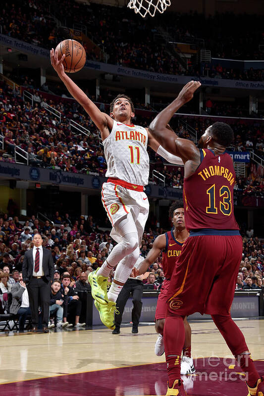 Trae Young Poster featuring the photograph Atlanta Hawks V Cleveland Cavaliers #26 by David Liam Kyle