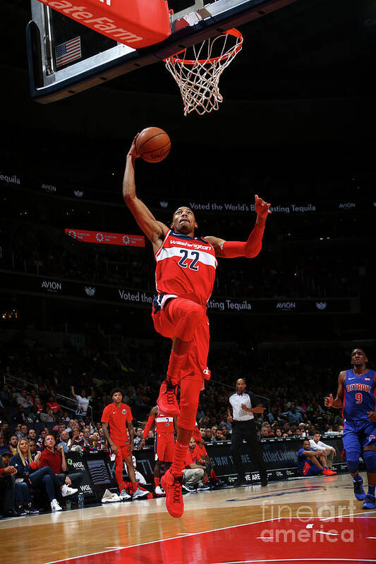 Otto Porter Jr Poster featuring the photograph Detroit Pistons V Washington Wizards #3 by Ned Dishman