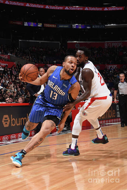 Isaiah Briscoe Poster featuring the photograph Orlando Magic V La Clippers #3 by Adam Pantozzi