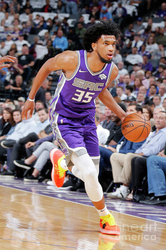 Marvin Bagley Iii Poster featuring the photograph Utah Jazz V Sacramento Kings #30 by Rocky Widner