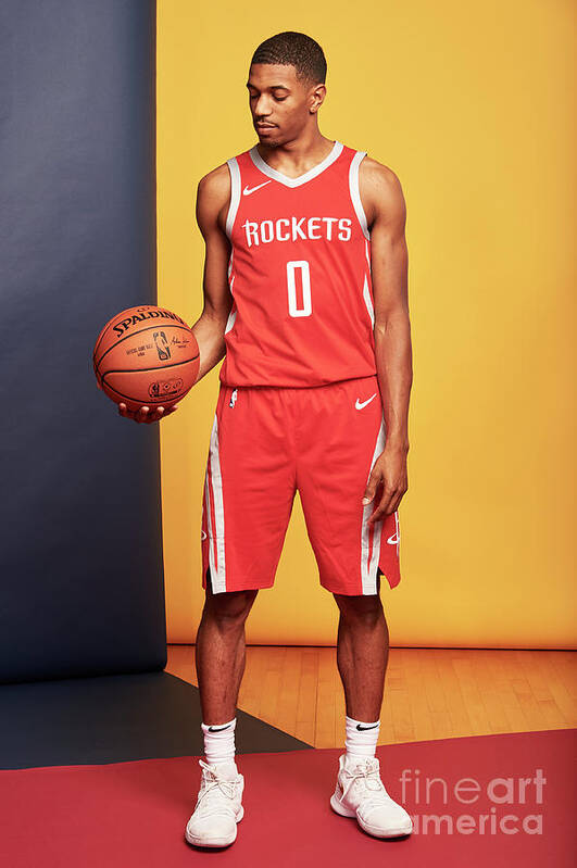 De'anthony Melton Poster featuring the photograph 2018 Nba Rookie Photo Shoot #34 by Jennifer Pottheiser