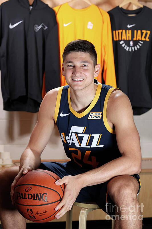 Grayson Allen Poster featuring the photograph 2018 Nba Rookie Photo Shoot #37 by Nathaniel S. Butler