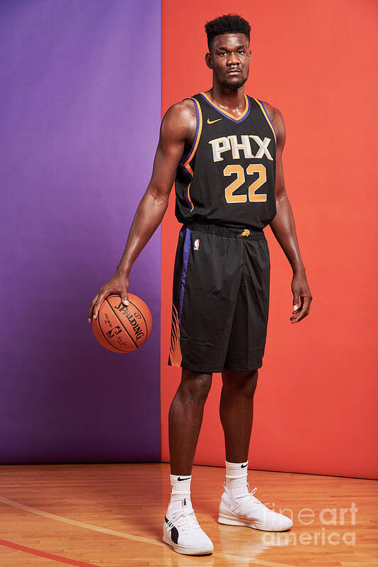 Deandre Ayton Poster featuring the photograph 2018 Nba Rookie Photo Shoot #38 by Jennifer Pottheiser