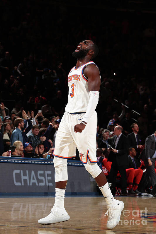 Tim Hardaway Jr Poster featuring the photograph Toronto Raptors V New York Knicks #4 by Nathaniel S. Butler