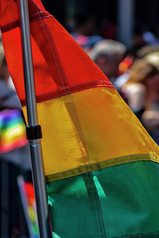 Gay Pride Parade Nyc 6_30_2019 - 50th Anniversary 0f Stonewall R Poster featuring the photograph Gay Pride Parade NYC 6_30_2019 - 50th Anniversary 0f Stonewall R #40 by Robert Ullmann