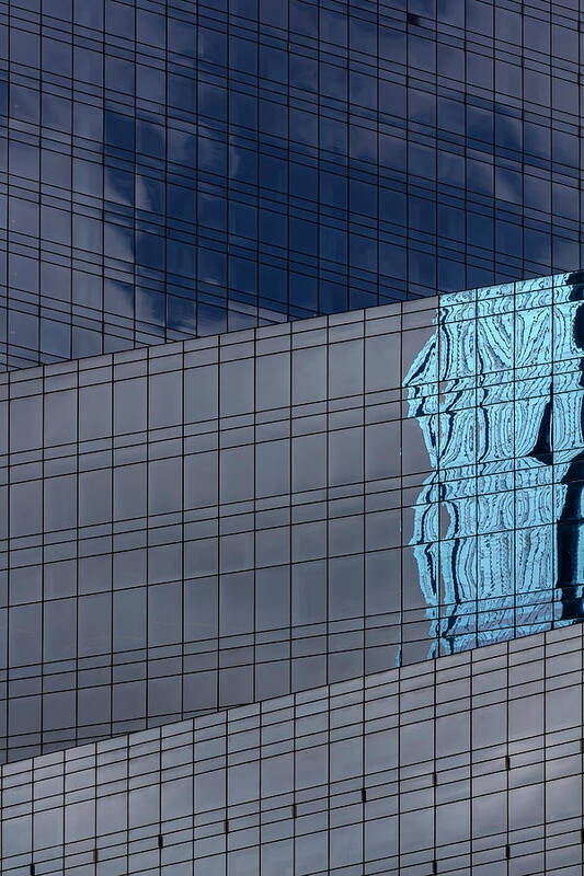 Reflective Glass Architecture Poster featuring the photograph Reflective Glass Architecture #48 by Robert Ullmann