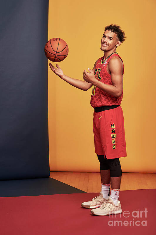 Trae Young Poster featuring the photograph 2018 Nba Rookie Photo Shoot #64 by Jennifer Pottheiser