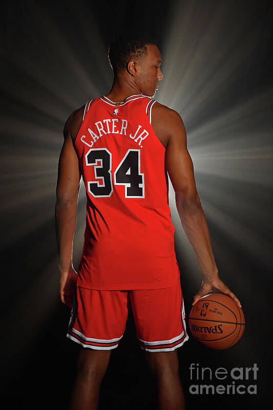 Wendell Carter Jr Poster featuring the photograph 2018 Nba Rookie Photo Shoot #69 by Jesse D. Garrabrant