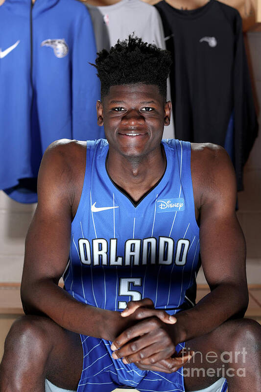 Mo Bamba Poster featuring the photograph 2018 Nba Rookie Photo Shoot #8 by Nathaniel S. Butler