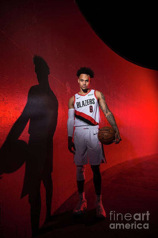 Gary Trent Jr Poster featuring the photograph 2018-2019 Portland Trail Blazers Media #9 by Sam Forencich