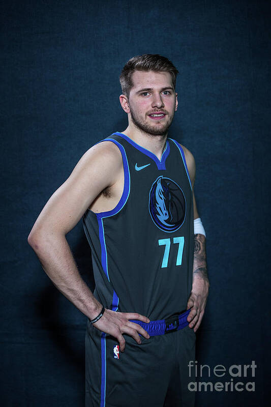 Luka Doncic Poster featuring the photograph 2019 Nba All-star Portraits by Michael J. Lebrecht Ii