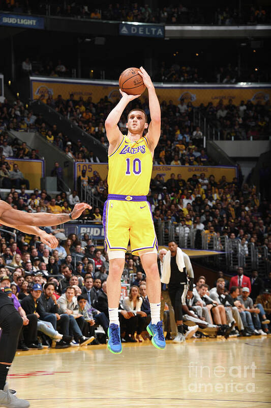 Sviatoslav Mykhailiuk Poster featuring the photograph San Antonio Spurs V Los Angeles Lakers #9 by Andrew D. Bernstein