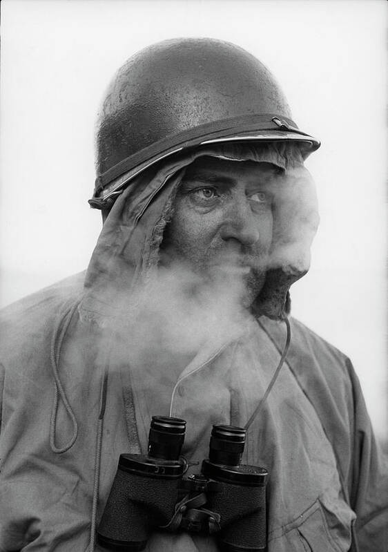 Cold Temperature Poster featuring the photograph A Cold Major Carroll Cooper by Hank Walker