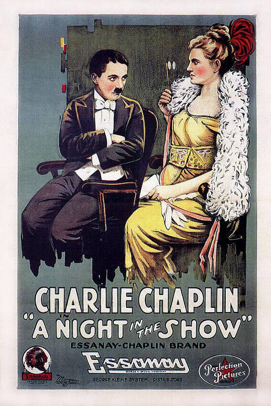 Charlie Chaplin Poster featuring the painting A Night in the Show by Charlie Chaplin