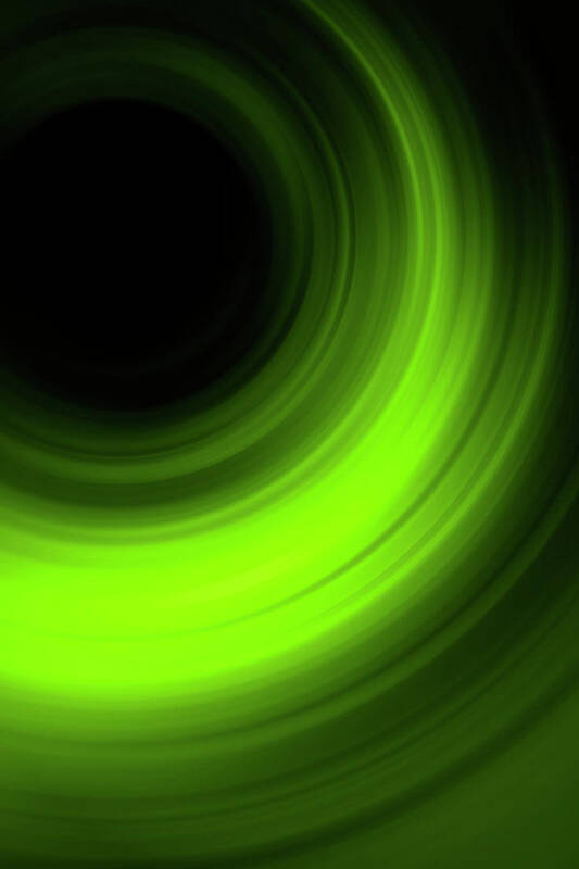 Curve Poster featuring the digital art Abstract Green Blur Background by Duncan1890