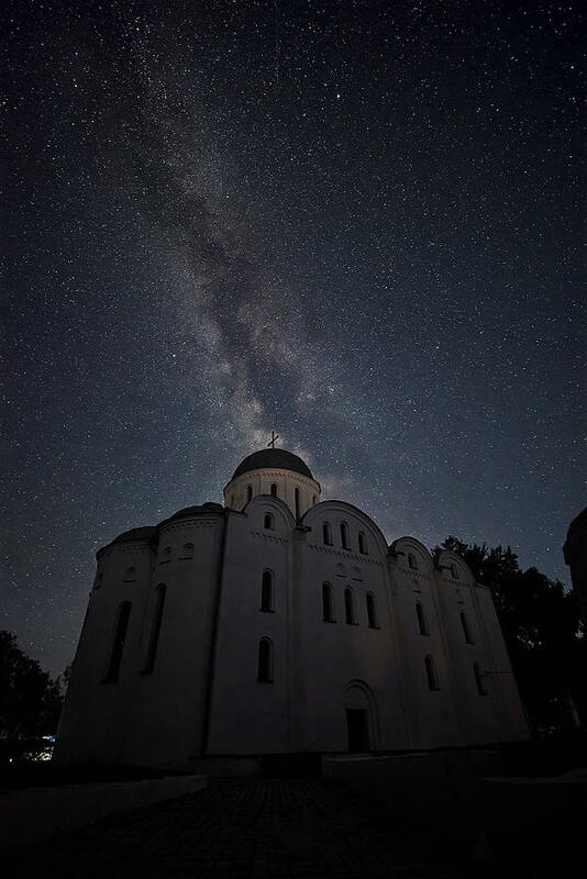 Milkyway Poster featuring the photograph Ancient Cathedral by Andrii Kazun