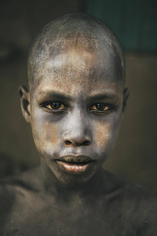 Ethiopia Poster featuring the photograph Arbore Tribe Boy by Svetlin Yosifov