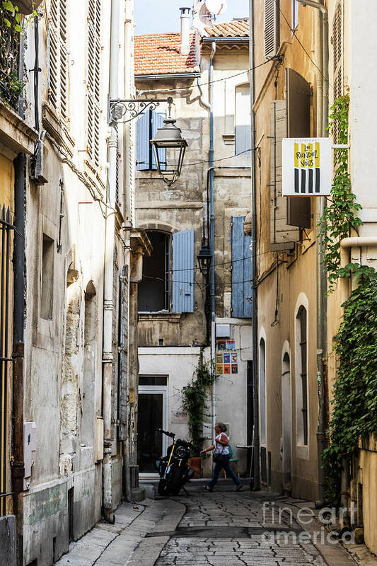 Architecture Poster featuring the photograph Arles Alley by Thomas Marchessault